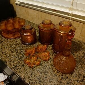 BEAUTIFUL INDIAN AMBER GLASS